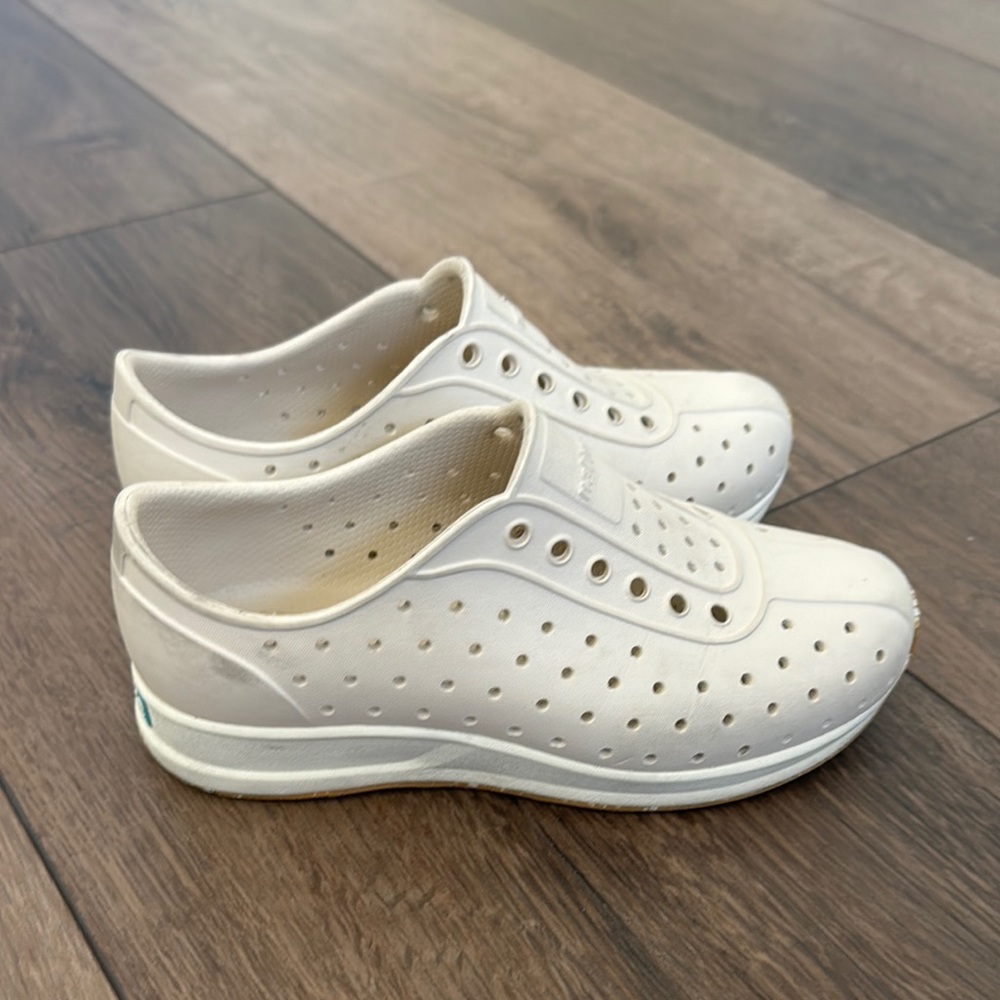 Native Kids Shoes - Cream Mash Speckle Rubber - Picture 5 of 9